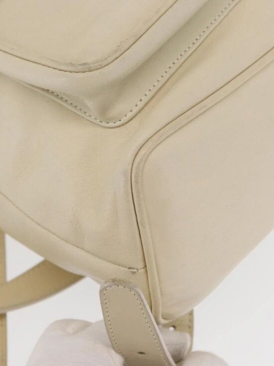 GUCCI Bamboo Backpack Leather Ivory Gold 003 2058 0016 Auth 166281 main image 9